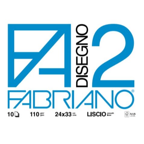 FABRIANO DISEGNO 2 - PUNTI METALLICI - LISCIO - 10FF