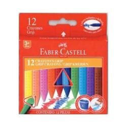 Pastelli in plastica trinagolari con zona GRIP presa ergonomica temperabili Jumbo (conf.12)