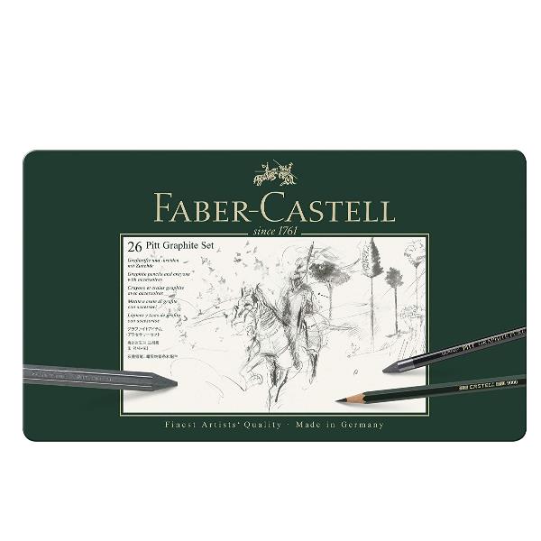 Faber-castell Matite e crete collection valigetta legno 126 pz