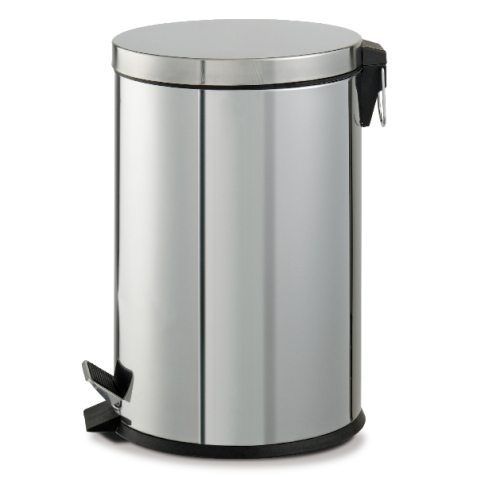 BIDONE  Premium  C/PEDALE+VASCHETTA Lt.20 - INOX