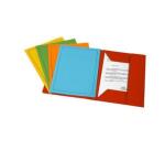 Cartelle a 3 lembi Fraschini Bristol 25x35cm - Giallo - 25 pezzi