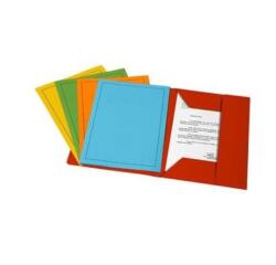 Cartelle a 3 lembi Fraschini Bristol 25x35cm - Giallo - 25 pezzi