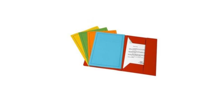 Cartelle a 3 lembi Fraschini Bristol 25x35cm - Arancio - 25 pezzi