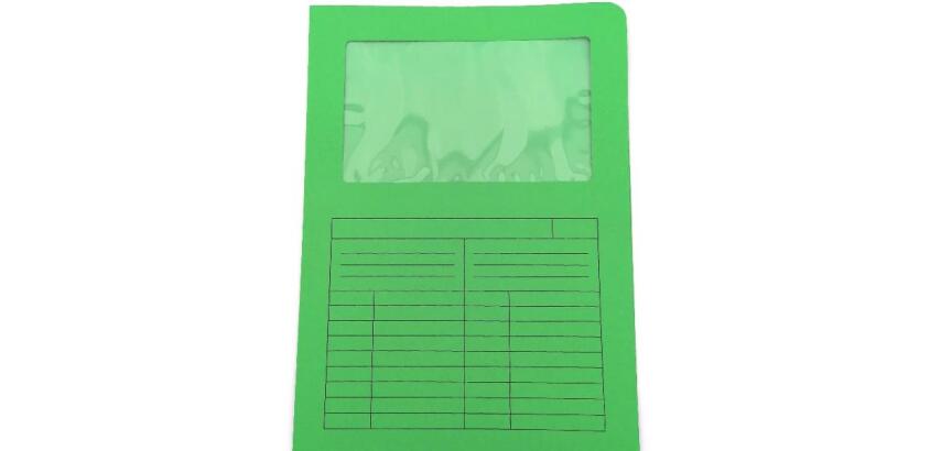 CF20 CARTELLINE C/FINESTRA 200GR VERDE