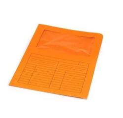 Cartelline con finestre 120 gr Arancione - Fraschini