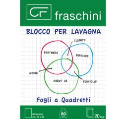 BLOCCO QUADRETTI 20 FOGLI F.TO66X95