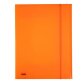 CARTELLINA CON ELASTICO NEON ARANCIO 24X33 DORSO 0-1