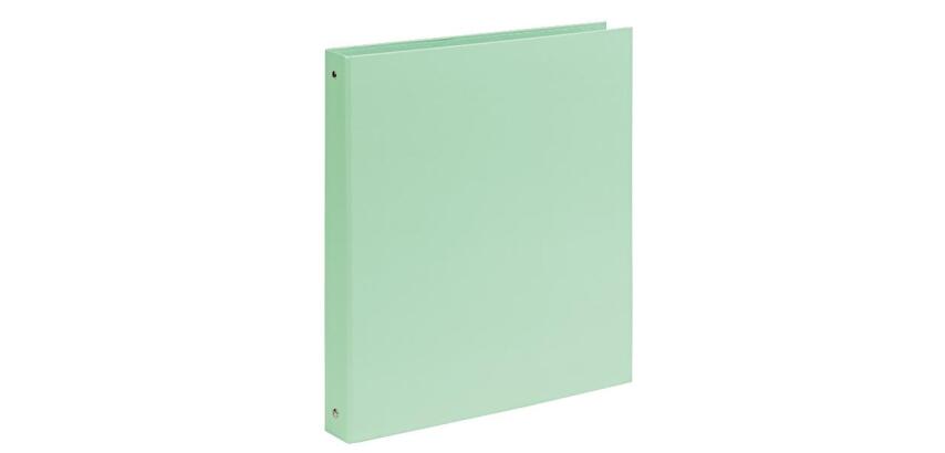 CF10 RACC. PASTEL IN CARTONE  4ANELLI TONDI DA 30MM  FORMATO INTERNO 22X30 CM  FORMATO ESTERNO 27X32 CM  VERDE