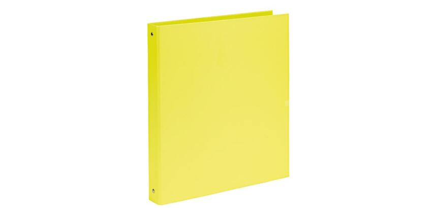 CF10 RACC. NEON IN ACTONE 4ANELLI TONDI DA 30MM  FORMATO INTERNO 22X30 CM  FORMATO ESTERNO 27X32 CM  GIALLO FLUO