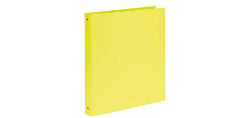 CF10 RACC. NEON IN ACTONE 4ANELLI TONDI DA 30MM  FORMATO INTERNO 22X30 CM  FORMATO ESTERNO 27X32 CM  GIALLO FLUO