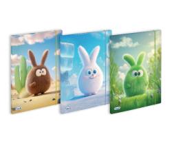 CF12 CARTELLA 3 LEMBI CON ELASTICO FUFFY FORMATO ESTERNO 26X34CM FORMATO INTERNO 24 5X33 CM 3 FANTASIE ASSORTITE