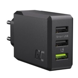 Caricabatterie Green Cell GC ChargeSource 3 3xUSB 30W con tecnologia di ricarica rapida Ultra Charge e Smart Charge