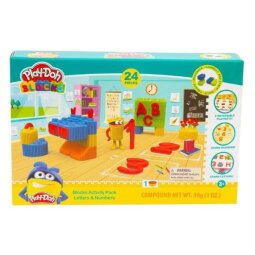 PLAYDOH BLOKS-SLETTERE E NUMERI 24 PZ.