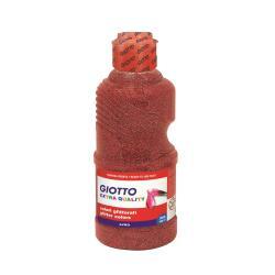 EN_Tempera escolar giotto purpurina glitter 250 ml rojo