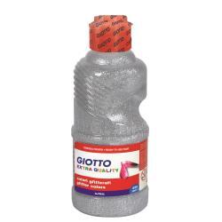 EN_Tempera escolar giotto purpurina glitter 250 ml plata