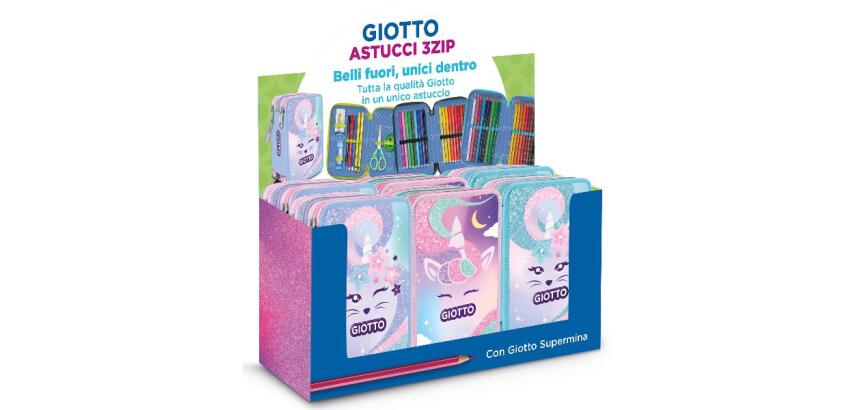 ESPOSITORE 6 ASTUCCI 3 ZIP CANDY CAT