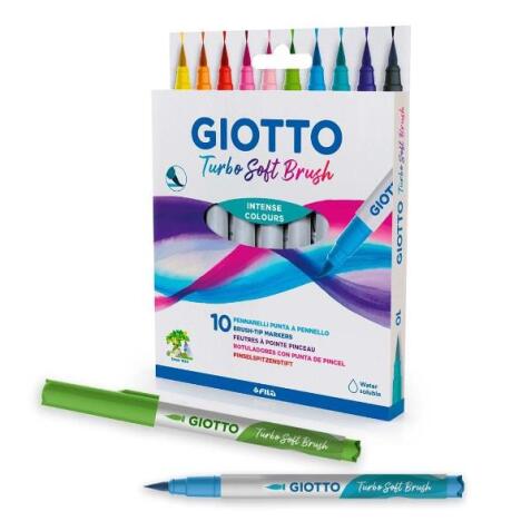 Giotto Turbo Soft Brush Pastel 10 pz