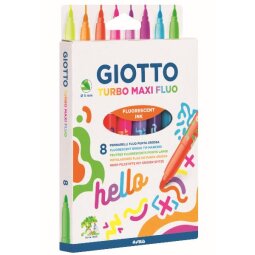 ASTUCCIO GIOTTO TURBO MAXI FLUO 8 PZ