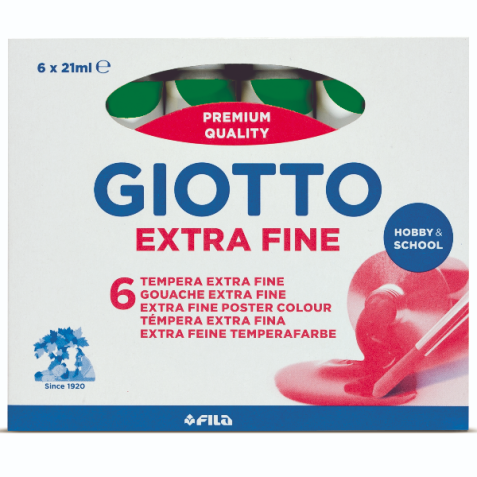 Giotto Tempera Extra in tubetto - confezione 6 pz Verde