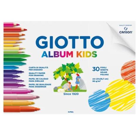 Giotto - CF5 Album Kids liscia col. 90g 5x5m