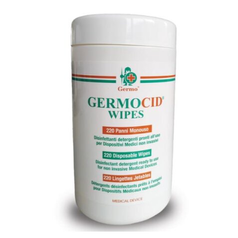 GERMOCID WIPES - salviettine - alcohol 15  - tubetto  (1 flacone da 220)