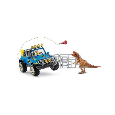 Schleich - Veicolo 4x4 con dinosauro