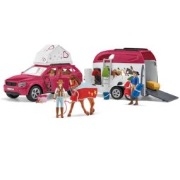 SCHLEICH - Auto e rimorchio per cavalli