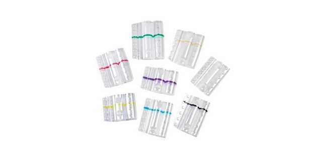 Blister portamonete - 1 euro - fascia gialla - Iternet - sacchetto da 100 blister
