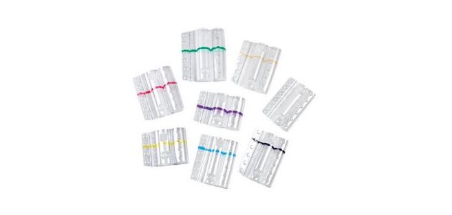 Blister portamonete - 1 euro - fascia gialla - Iternet - sacchetto da 100 blister