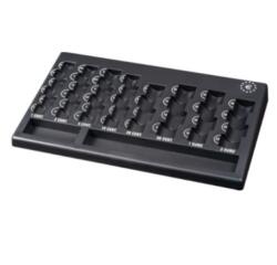 Vassoio portamonete Euro - PP riciclata - 310 x 185 x 30 mm - nero - Iternet