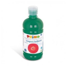 Tempera VERDE SCURO brillante primi passi  in bottiglia 500ml