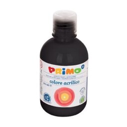 Tempera nero  acrilica in bottiglia da 300g