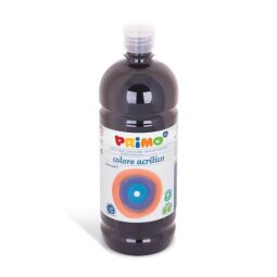 Colore Acrilico - Nero - Bottiglia 1000ml