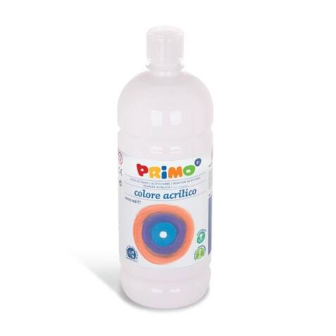 Colore Acrilico - Bianco - Bottiglia 1000ml