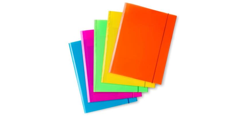 CF10 CARTELLINE CON ELASTICO FLUO ASS