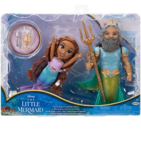 La Sirenetta Movie bambole Petite 15 cm Ariel e Tritone set