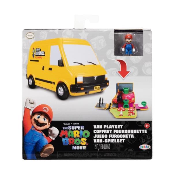 Super Mario Movie playset spring con personaggi 4 cm su