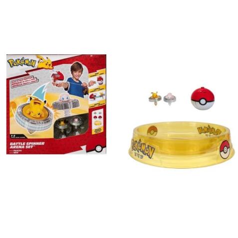 PKMN Arena di combattimento con trottola e due personaggi