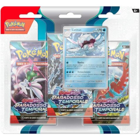 Pokemon -  Blister 3 Bustine + 1 Card   Scarlatto e Violetto - 04