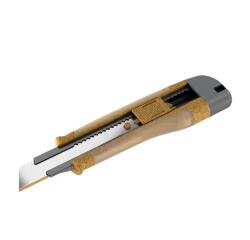 coltello universale Con Lama a spezzare 18 mm. rinforzata in titanio.  Manicotti trasparenti in TPE