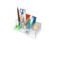 DESK ORGANIZER TRASPARENTE IN ABS CON DISPENSER PER NASTRI DA 33 METRIFORMATO 20X8X12