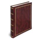 ALBUM FOTO IN CARTONCINO CON COPERTINA IN VINYL - 30 FOGLI - 25X30CM - ROSSO