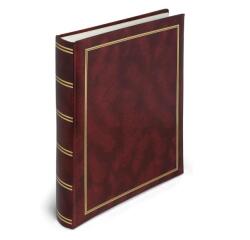 ALBUM FOTO IN CARTONCINO CON COPERTINA IN VINYL - 30 FOGLI - 25X30CM - ROSSO