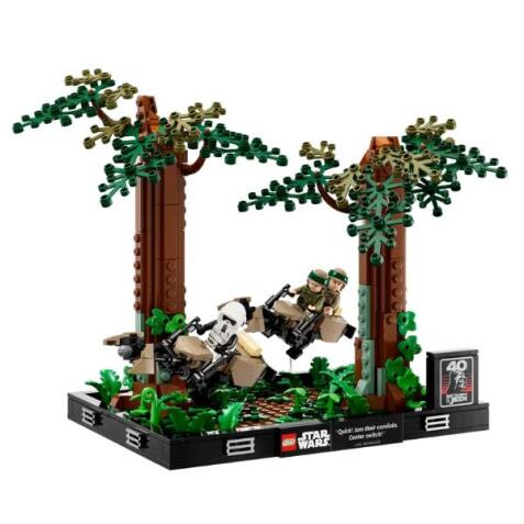 Diorama Inseguimento con lo speeder su Endor™