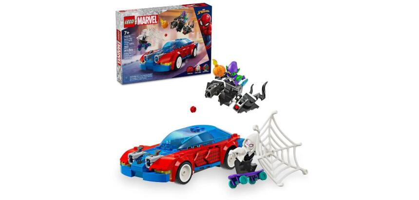 Auto da corsa di Spider-Man e Venom Goblin
