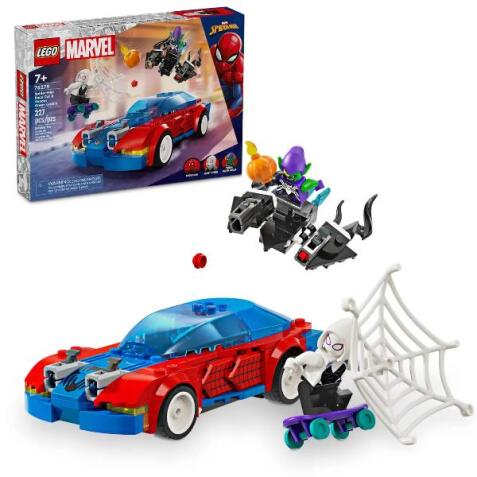 Auto da corsa di Spider-Man e Venom Goblin