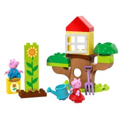 Il giardino e la casa sull'albero di Peppa pig