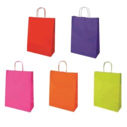 CF25 SHOPPER CARTA JOLLY COLORATI ASSORTITI FORMATO 26 X 11 X 34 CM