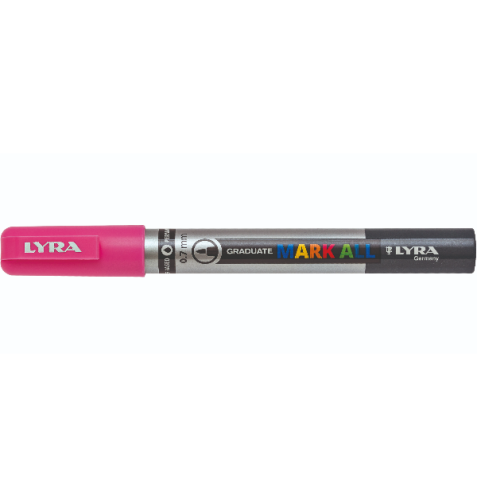 LYRA GRADUATE MARK ALL – ASTUCCIO 6 PEZZI, 0,7mm - ROSA