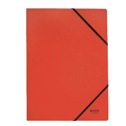 En_carpeta leitz recycle gomas din a4 carton reciclable 100% rojo